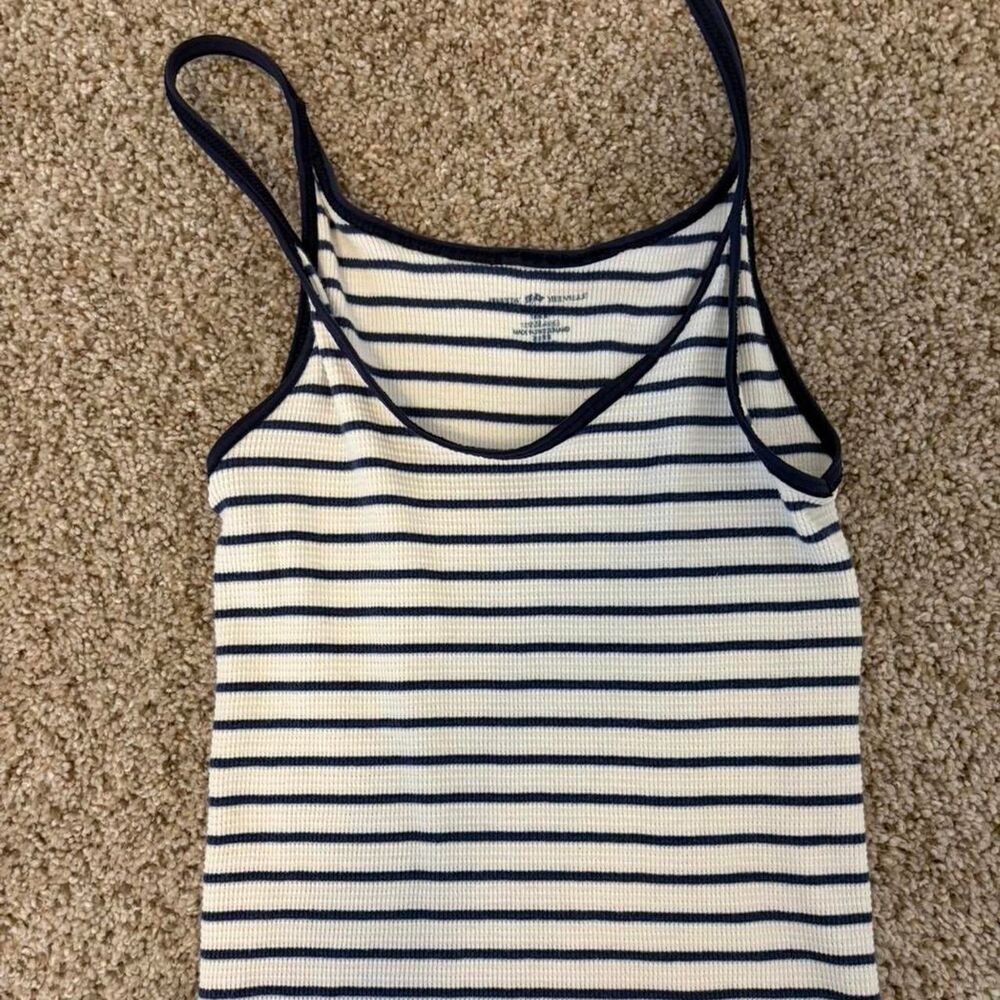 Brandy-melville Women's Navy and Blue Vest - Picture 3 of 8